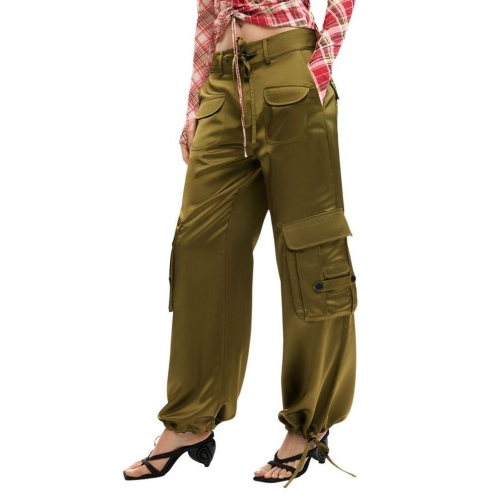 Desigual Bicolor Polyester Cargo Women's Pants